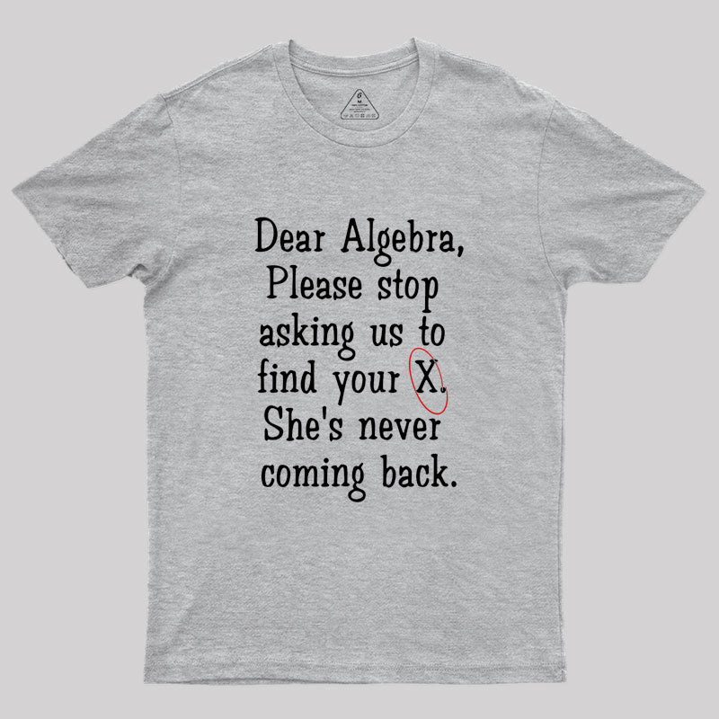 Dear Algebra Geek T-Shirt