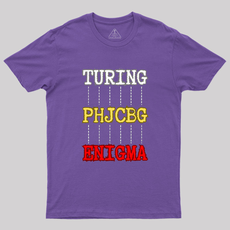 Turing and Enigma Geek T-Shirt