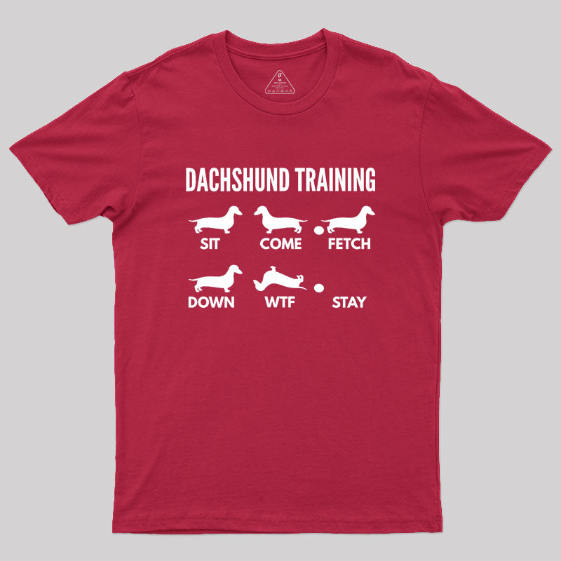 Dachshund Training Dachshund Dog Geek T-Shirt