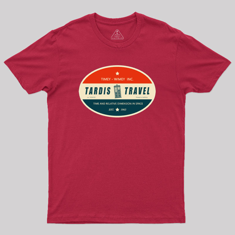 Tardis Travel Geek T-Shirt