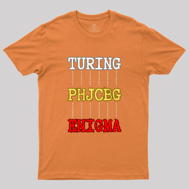 Turing and Enigma Geek T-Shirt