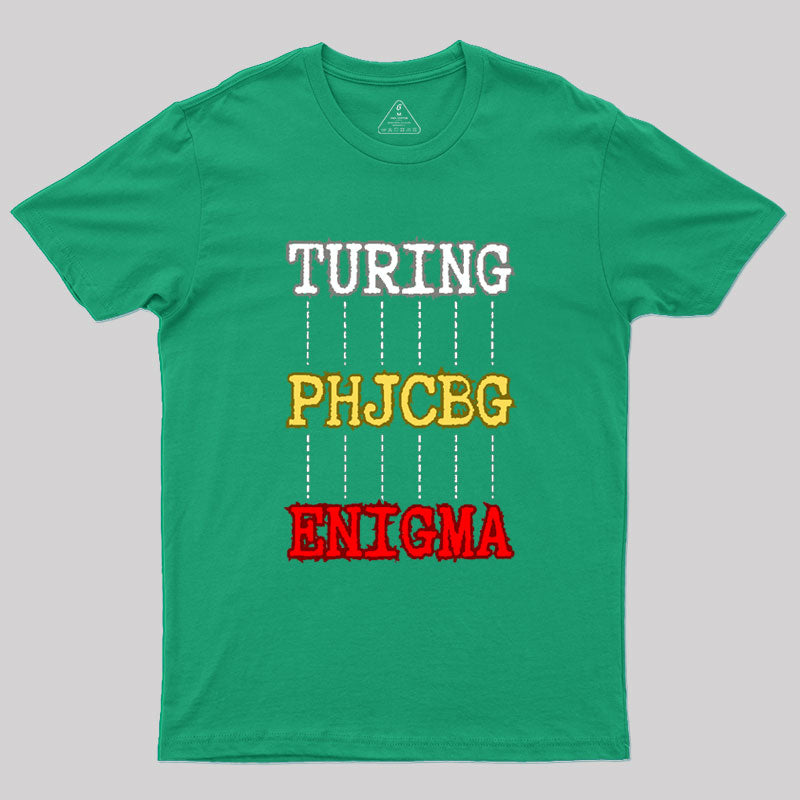 Turing and Enigma Geek T-Shirt