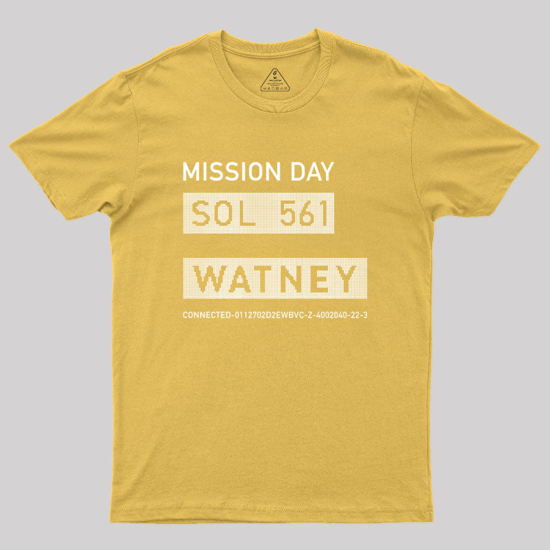 The Martian Watney Emblem Geek T-Shirt