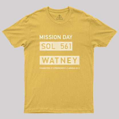 The Martian Watney Emblem Geek T-Shirt