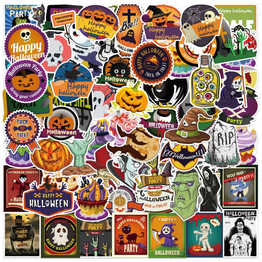 100 Halloween Doodle Decorations Stickers