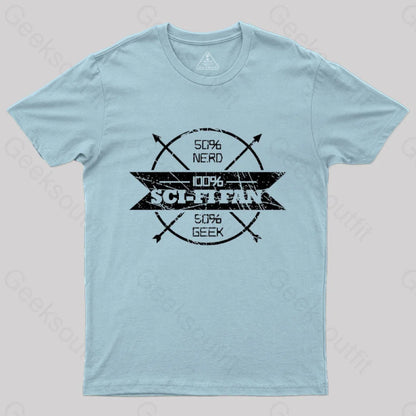 100% Scifi Fan T-Shirt Light Blue / S