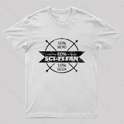 100% Scifi Fan T-Shirt White / S