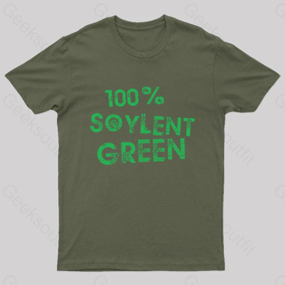 100% Soylent Green Geek T-Shirt Army / S