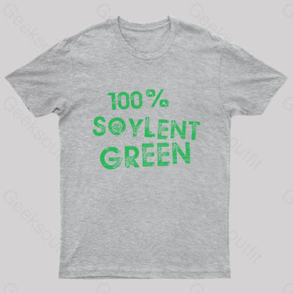 100% Soylent Green Geek T-Shirt Grey / S