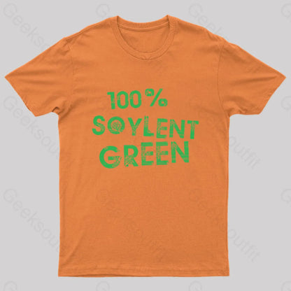 100% Soylent Green Geek T-Shirt Orange / S