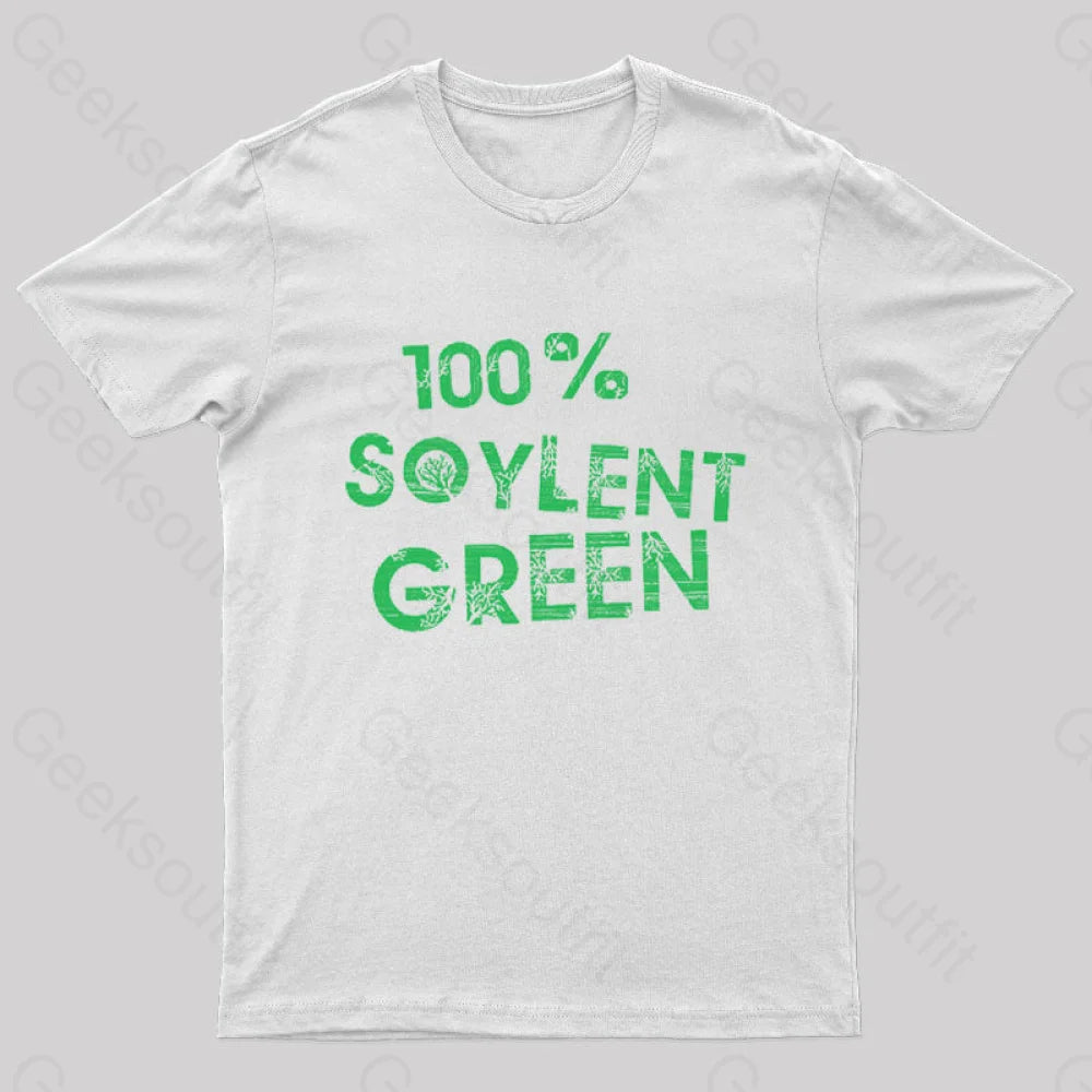 100% Soylent Green Geek T-Shirt White / S