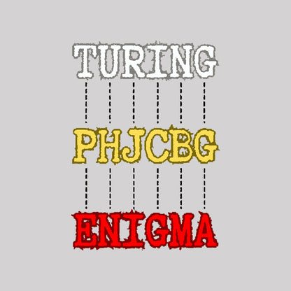 Turing and Enigma Geek T-Shirt