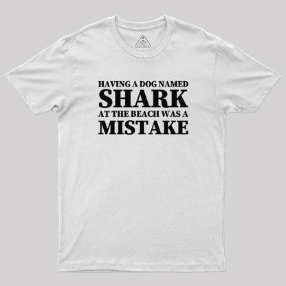 Dark Humor Dog Shark T-Shirt