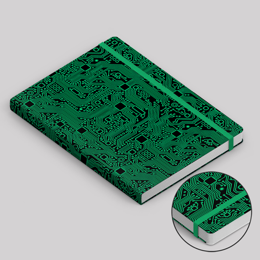 Green Circuit Board Notebook