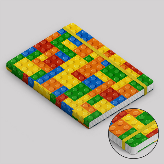 Colorful Building Blocks Puzzle Notebook