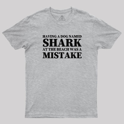 Dark Humor Dog Shark T-Shirt