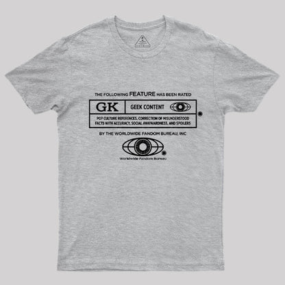 Rated Geek T-Shirt