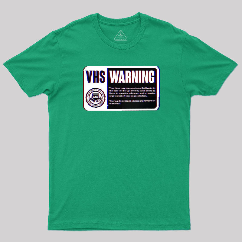 VHS Nostalgia Warning T-Shirt