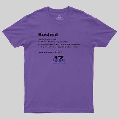 Koshed Dictionary Entry - Grey 17 Podcast T-Shirt