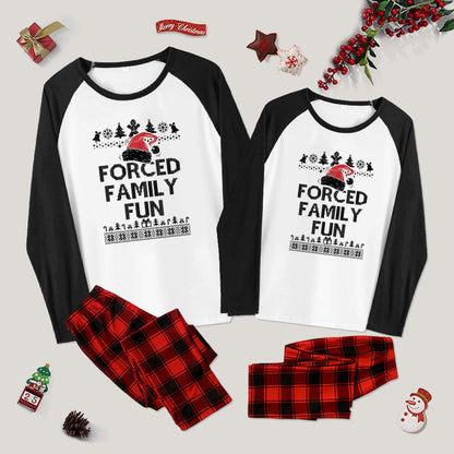 Forced Family Fun Sarcastic Family Christmas Pajama Sets