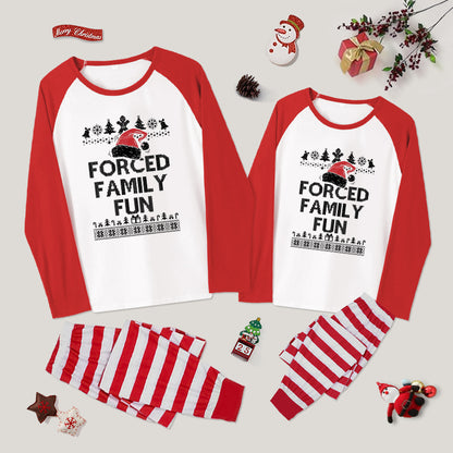 Forced Family Fun Sarcastic Family Christmas Pajama Sets