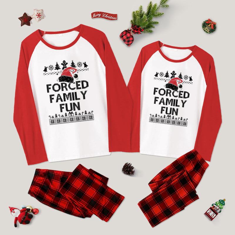 Forced Family Fun Sarcastic Family Christmas Pajama Sets