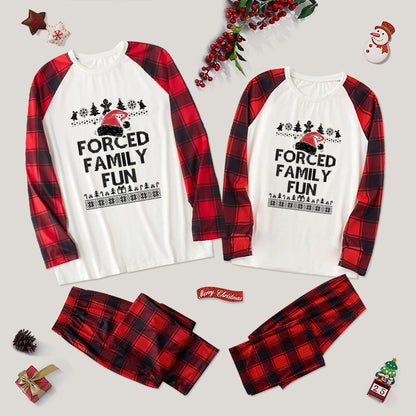 Forced Family Fun Sarcastic Family Christmas Pajama Sets