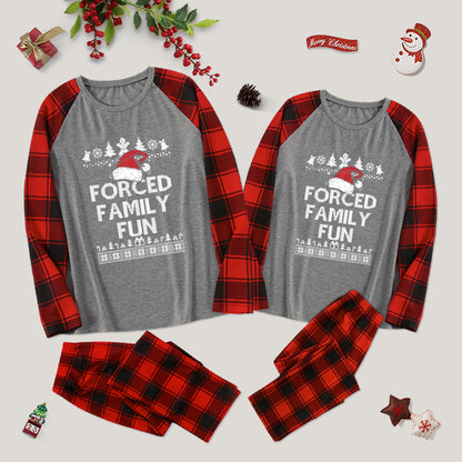 Forced Family Fun Sarcastic Family Christmas Pajama Sets