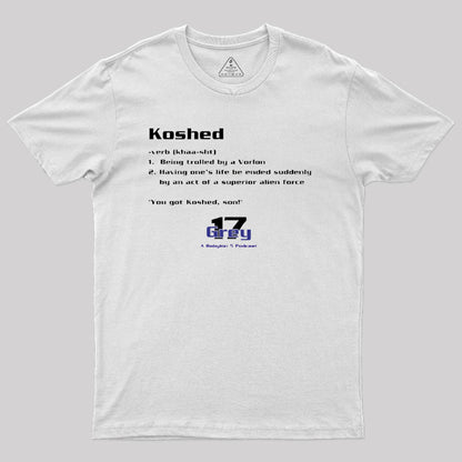 Koshed Dictionary Entry - Grey 17 Podcast T-Shirt