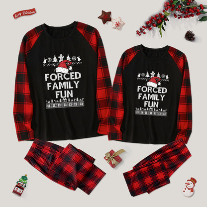 Forced Family Fun Sarcastic Family Christmas Pajama Sets