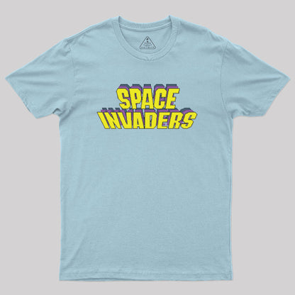 Space Invaders Logo Geek T-Shirt