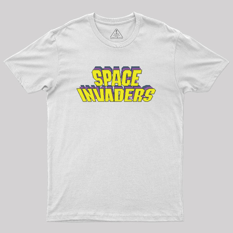 Space Invaders Logo Geek T-Shirt