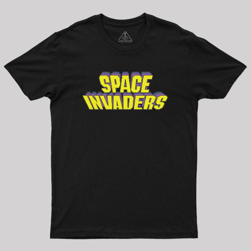 Space Invaders Logo Geek T-Shirt