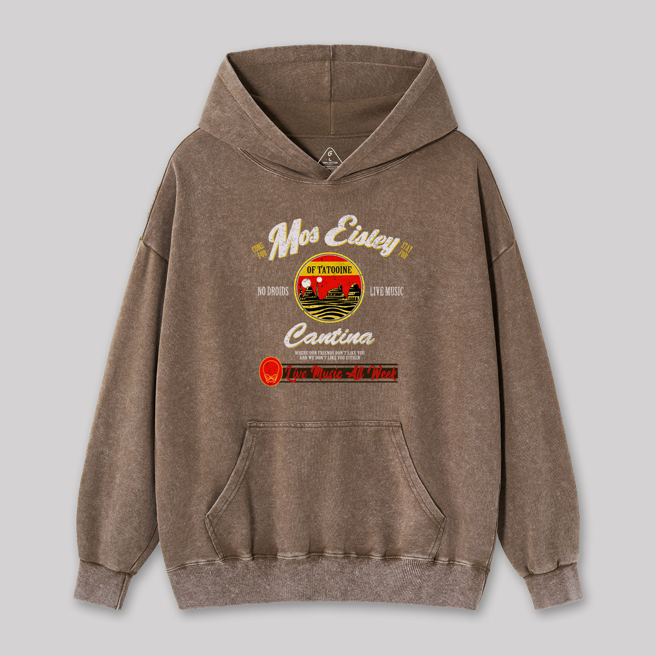 Vintage Mos Eisley Cantina Tatooine Washed Hoodie