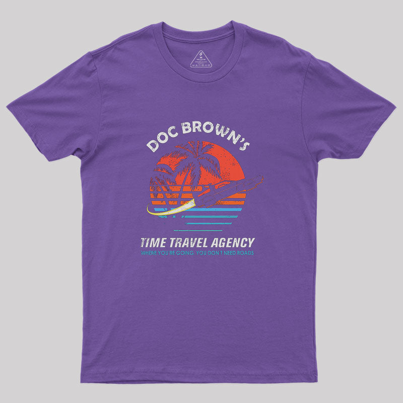 Doc Brown's Time Travel Agency Geek T-Shirt