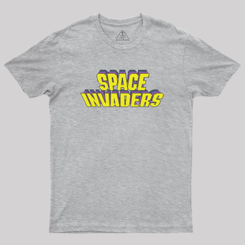 Space Invaders Logo Geek T-Shirt