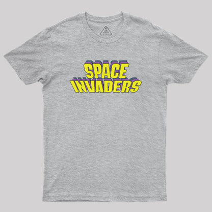 Space Invaders Logo Geek T-Shirt