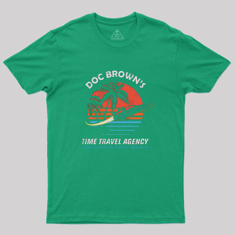 Doc Brown's Time Travel Agency Geek T-Shirt