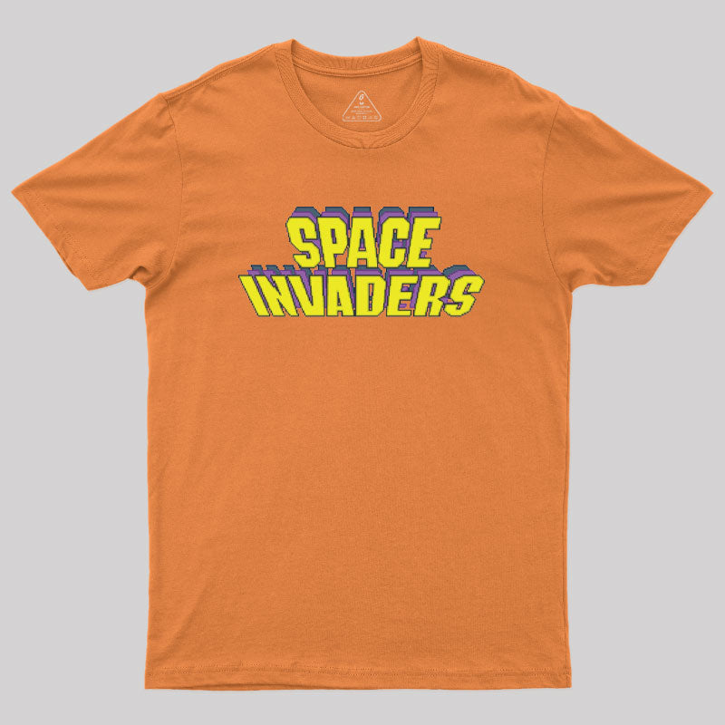 Space Invaders Logo Geek T-Shirt