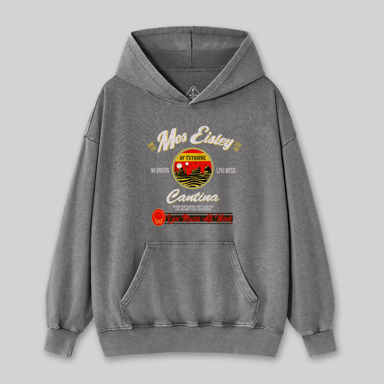 Vintage Mos Eisley Cantina Tatooine Washed Hoodie