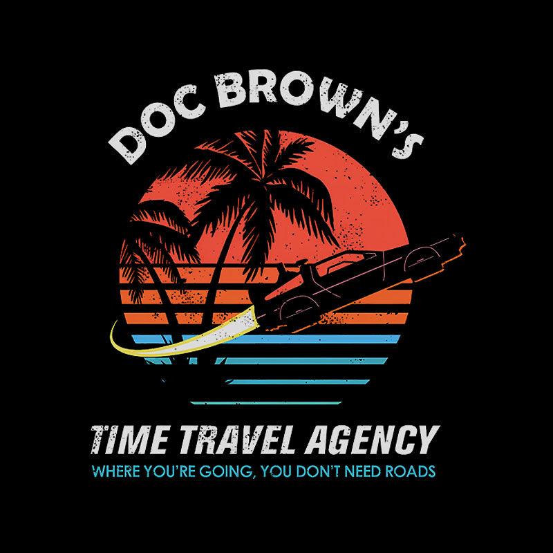 Doc Brown's Time Travel Agency Geek T-Shirt