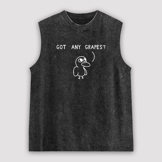 Got Any Grapes Unisex Washed Tank