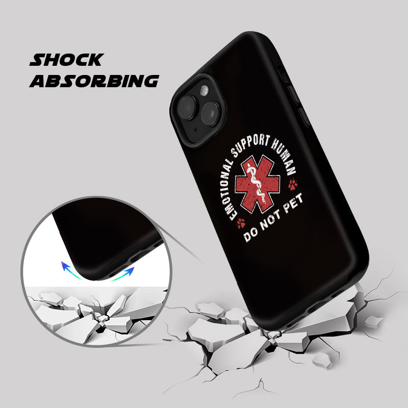 Emotional Support Human Geek Phone Case