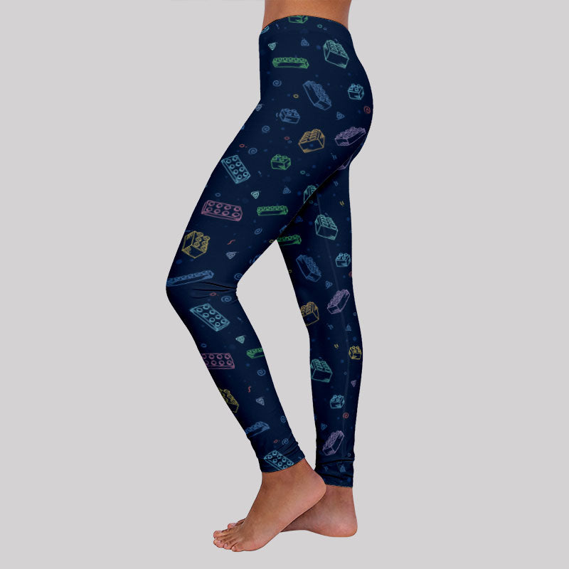 Building Blocks Geek Leggings