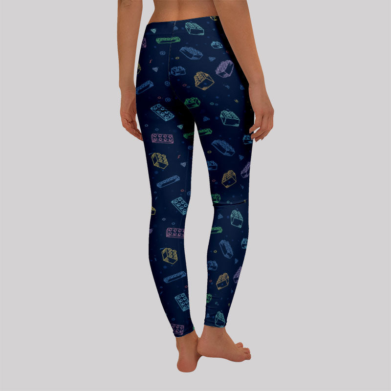 Building Blocks Geek Leggings