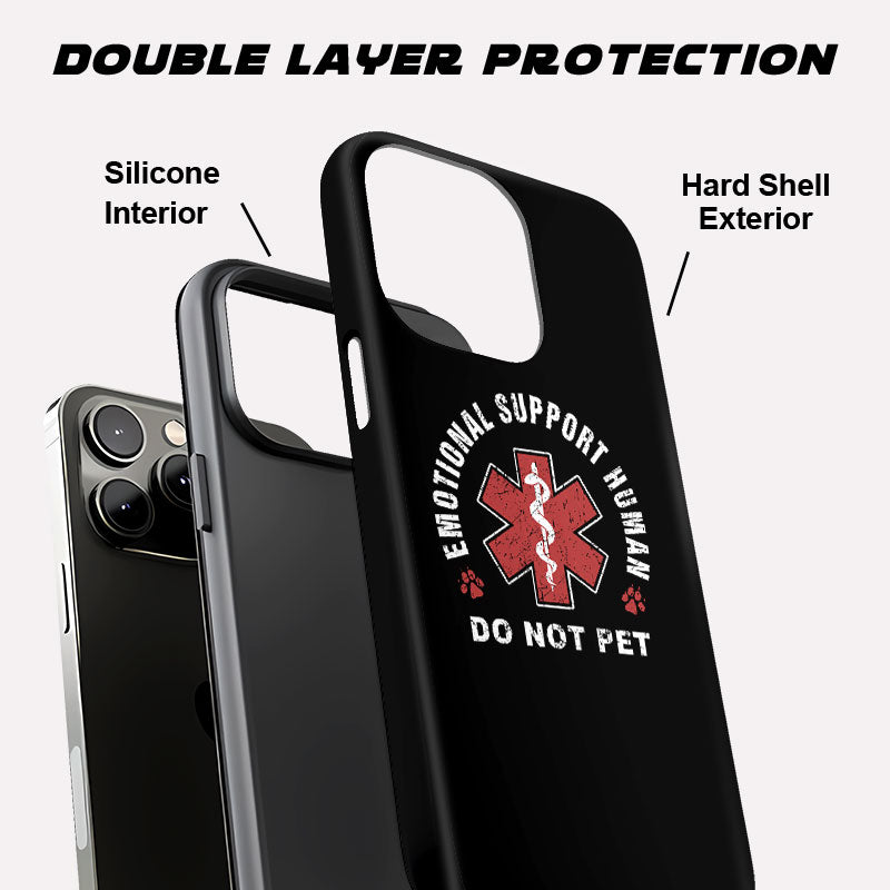 Emotional Support Human Geek Phone Case