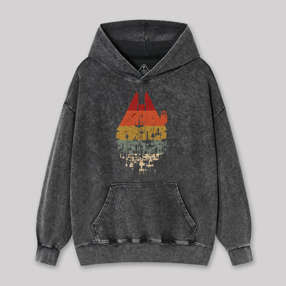 Retro Battleship Geek Washed Hoodie