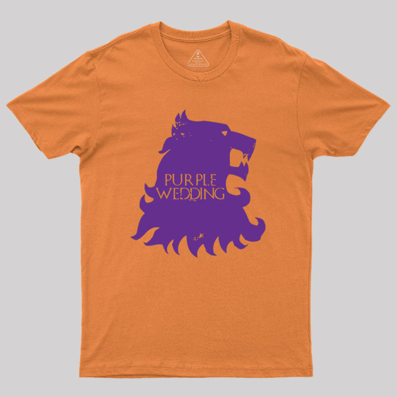 Purple Wedding Geek T-Shirt