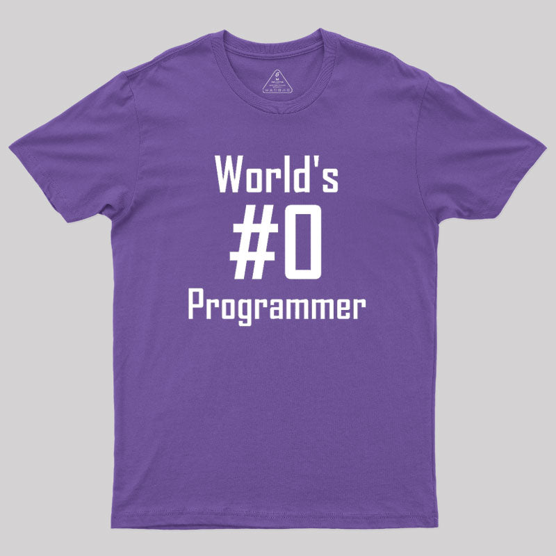 World's #0 Programmer Geek T-Shirt