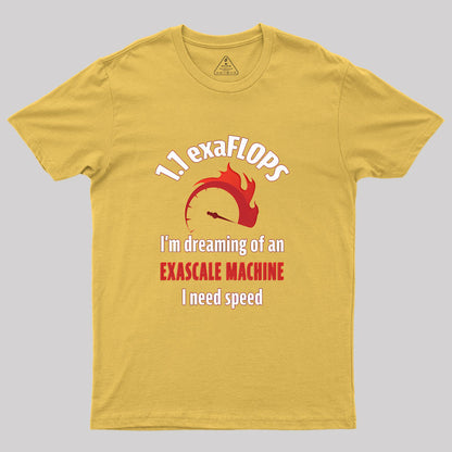 Exascale Machine Supercomputer Geek T-Shirt